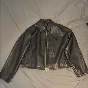 Black Leather Men’ Jacket